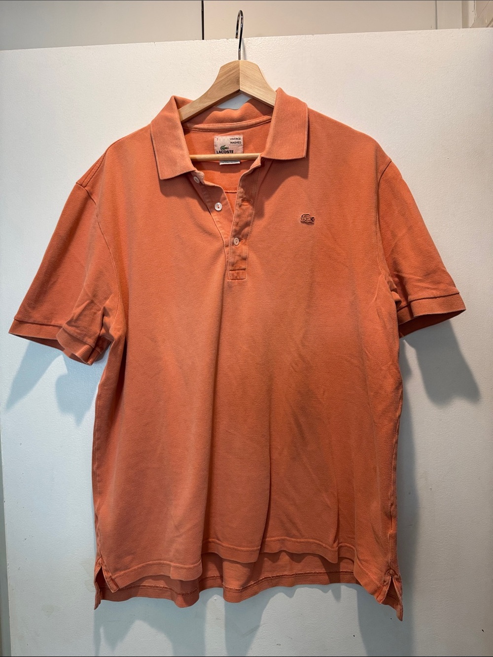 Lacoste Men's Vintage Washed Pique Polo